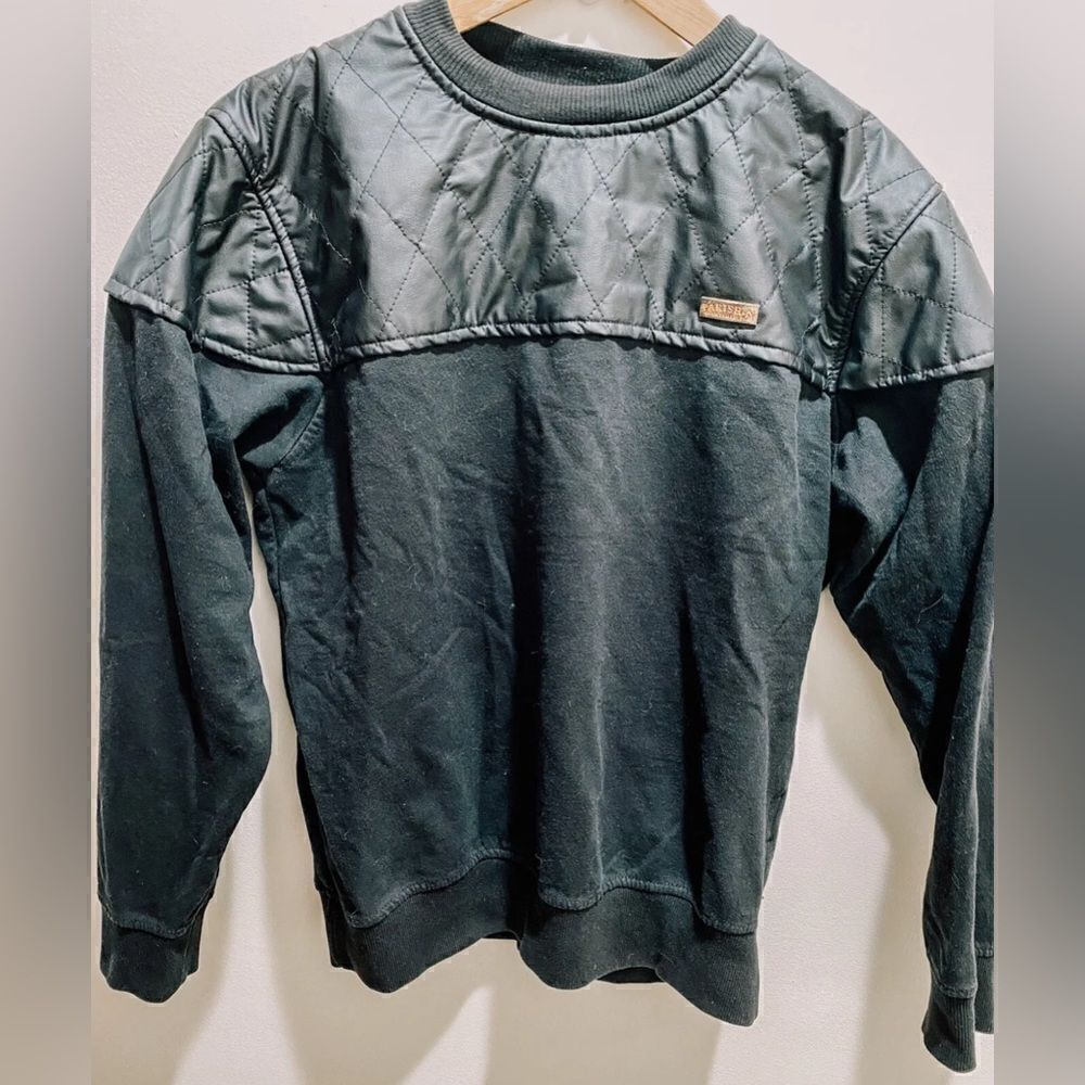 Parish Nation Mens Black LS Sweater L